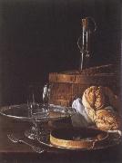 MELeNDEZ, Luis, Still-Life with a Box of Sweets and Bread Twists